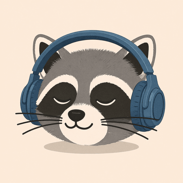 Icono de BitaBit: un mapache con auriculares
