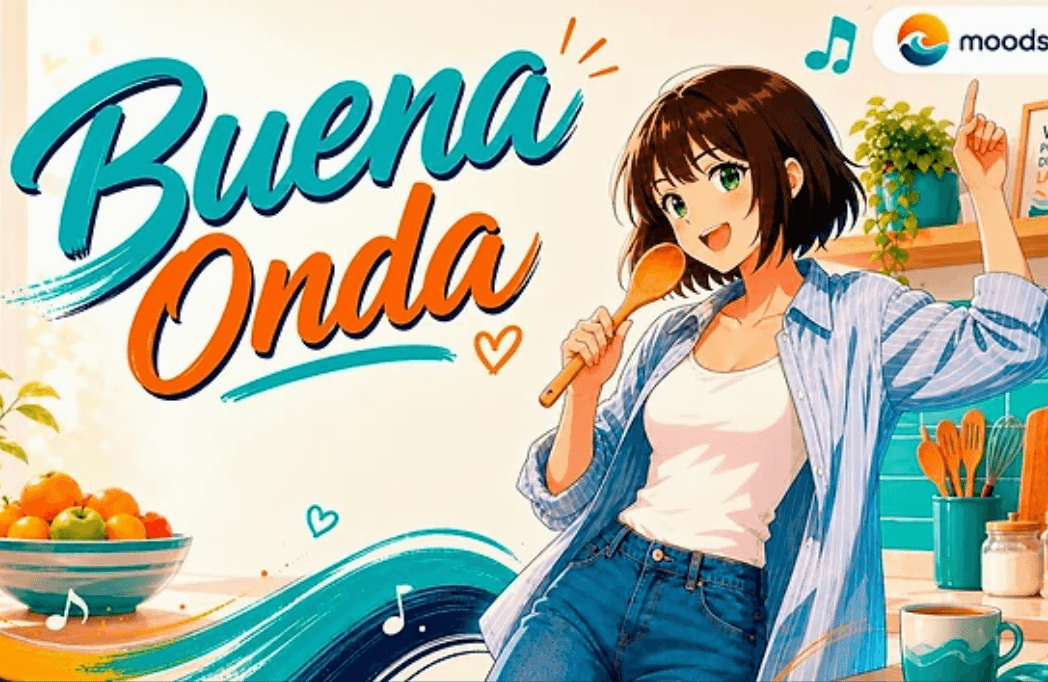 Colorful Buena Onda cover artwork used to illustrate the immersive artwork experience