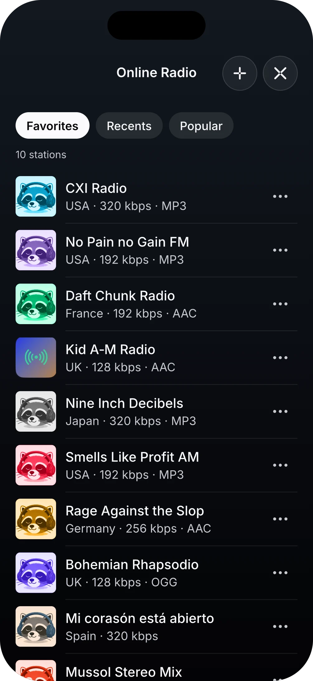 Emisoras favoritas en la radio online de BitaBit